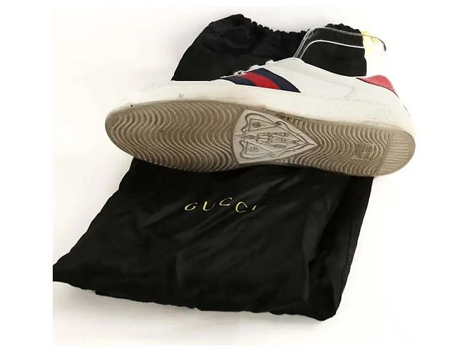 Gucci Sneaker basse in pelle bianche Bianco - vista 6