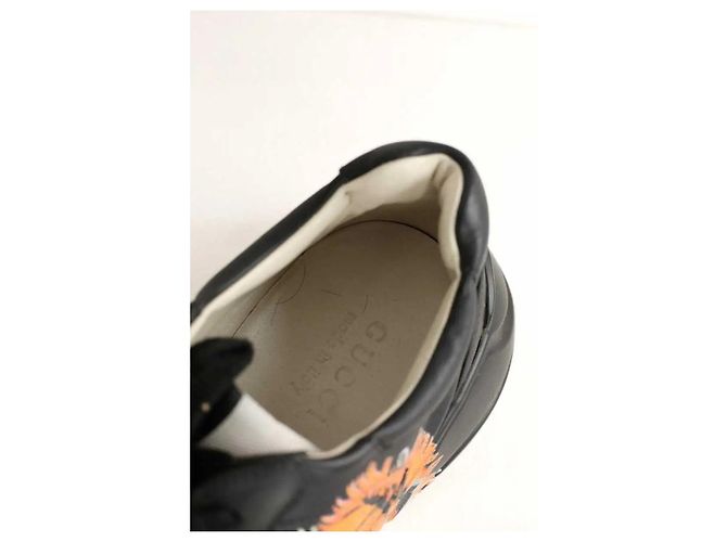 Gucci Sneakers basse in pelle nera Nero - vista 5