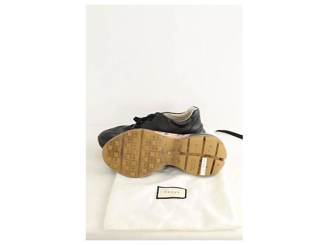 Gucci Sneakers basse in pelle nera Nero - vista 6