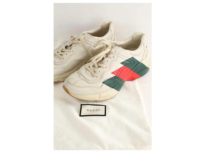 Gucci Beige Leder-Sneaker - Ansicht 7