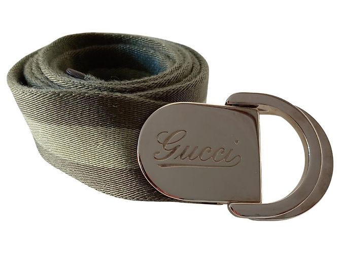 Gucci Tribanda Gürtel Grün - Ansicht 4