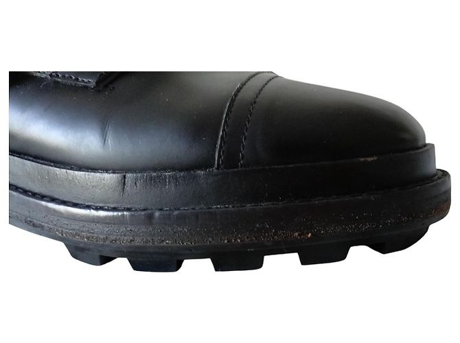 Stivaletti Hermès Funk in pelle nera Nero - vista 11
