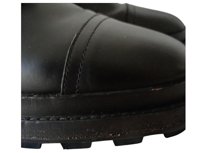 Stivaletti Hermès Funk in pelle nera Nero - vista 12