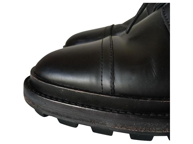 Stivaletti Hermès Funk in pelle nera Nero - vista 8
