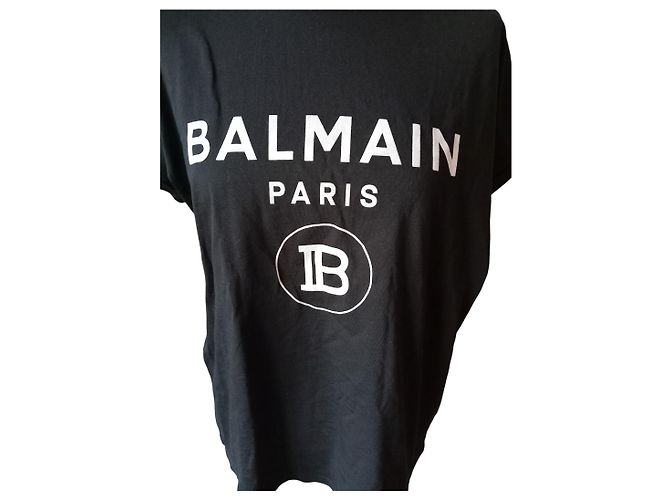 Camiseta Balmain de algodón negra Negro - vista 2