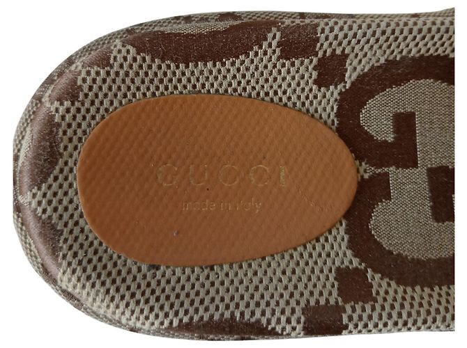 Sandalo con Piattaforma Gucci Beige - vista 10