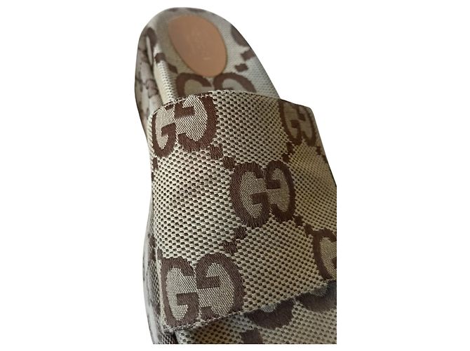 Sandalo con Piattaforma Gucci Beige - vista 11