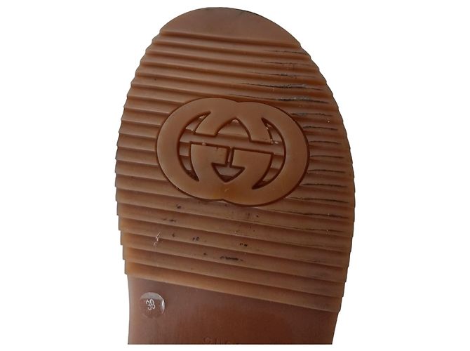 Sandalo con Piattaforma Gucci Beige - vista 13