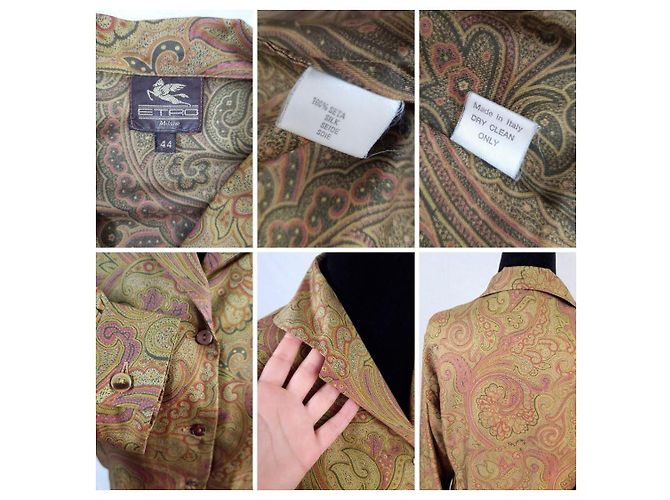 Camicia Etro vintage anni '70 Multicolore - vista 14