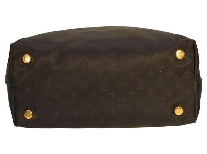 Borsa tote Louis Vuitton 2011 Desire Vertical Lockit MM in nylon monogramma nero - vista 6
