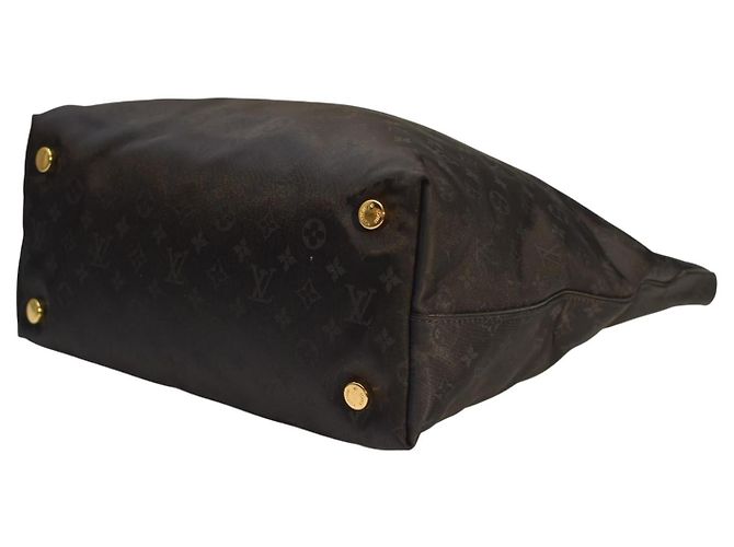 Borsa tote Louis Vuitton 2011 Desire Vertical Lockit MM in nylon monogramma nero - vista 8