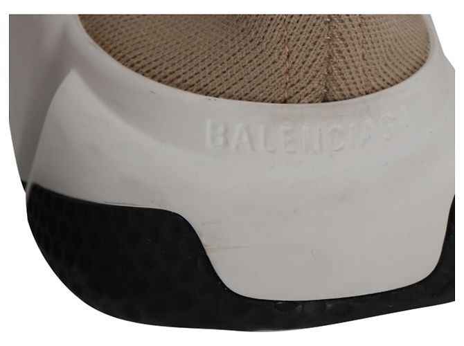 Baskets Speed Balenciaga en polyester beige - vue 10