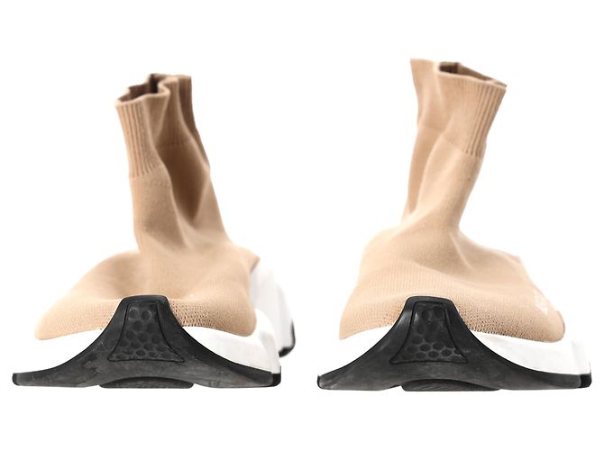Baskets Speed Balenciaga en polyester beige - vue 4
