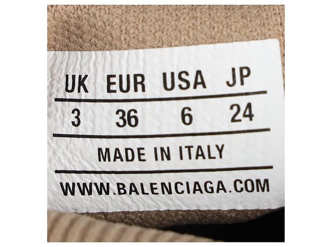 Baskets Speed Balenciaga en polyester beige - vue 9