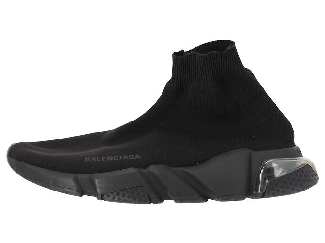 Baskets Speed Balenciaga en polyester noir - vue 2