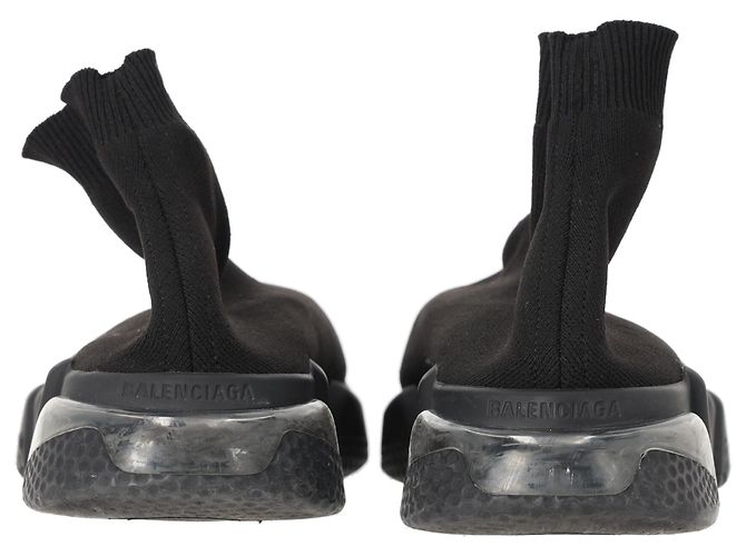 Baskets Speed Balenciaga en polyester noir - vue 3