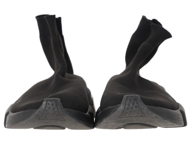 Baskets Speed Balenciaga en polyester noir - vue 4