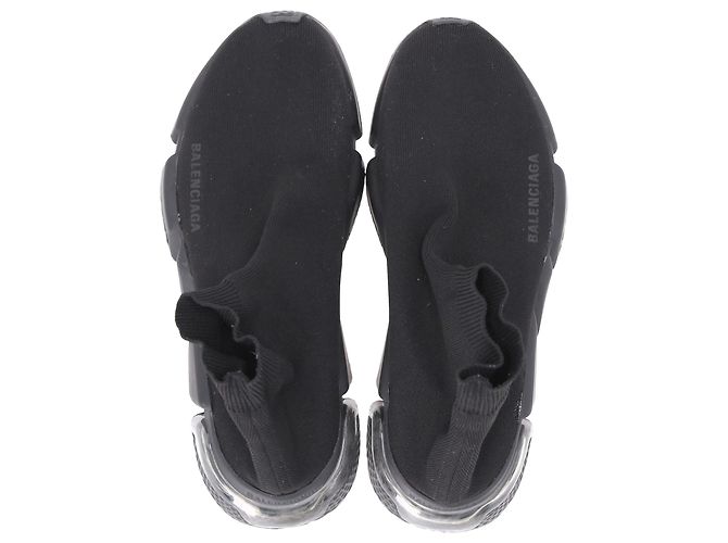 Baskets Speed Balenciaga en polyester noir - vue 6