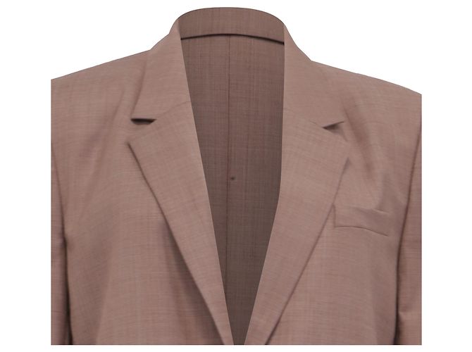 Isabel Marant Etoile Single-Breasted Blazer with Pockets in Brown Wool Red - view 2