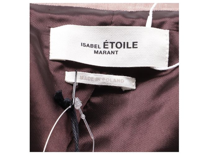 Isabel Marant Etoile Single-Breasted Blazer with Pockets in Brown Wool Red - view 5