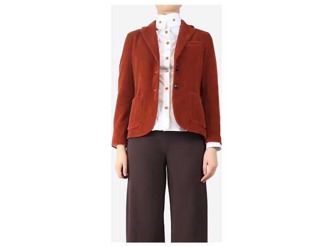 Autre Marque Oranger Cordblazer - Größe UK 10 - Ansicht 3