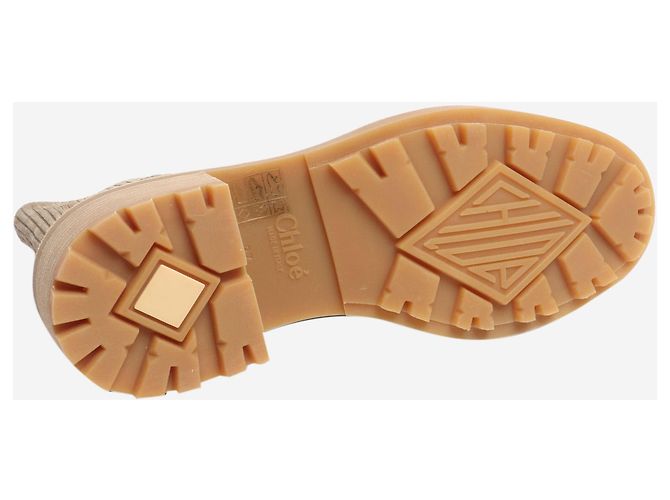 Chloé Braune Stiefeletten mit Broguedetails - Größe EU 37 (UK 4) - Ansicht 6
