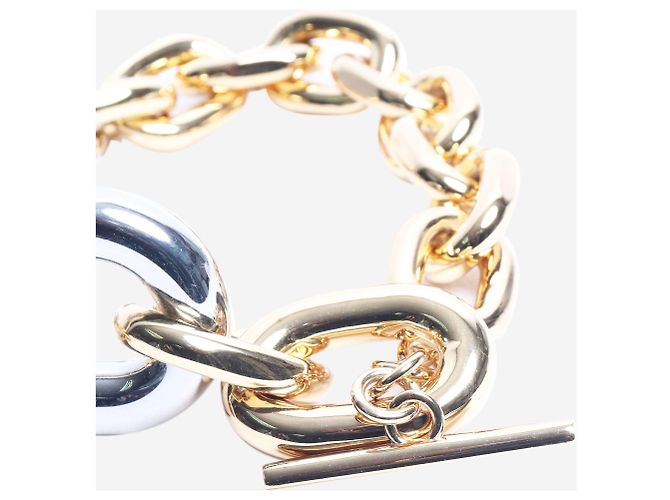 Paco Rabanne Chunky Ketten-Choker aus Gold und Silber - Ansicht 2