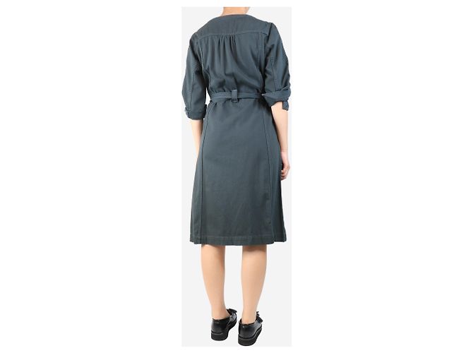 Autre Marque Clay Matilda Midi-Kleid mit Mehrfachstich - Größe UK 14 - Ansicht 2