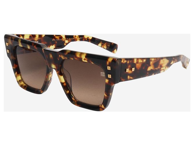 Balmain Gafas de sol de carey marrón Castaño - vista 2