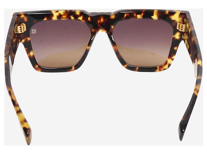 Balmain Gafas de sol de carey marrón Castaño - vista 3