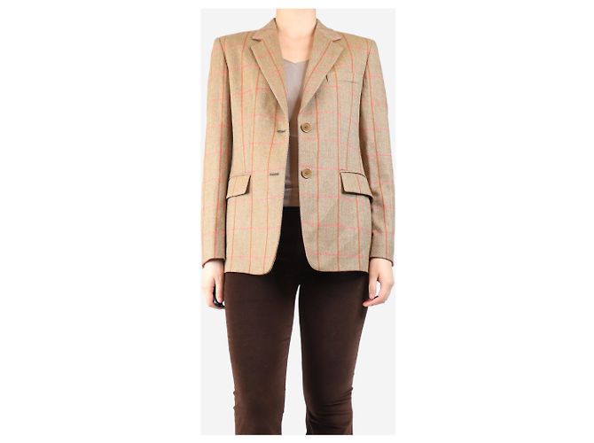 Max Mara Blazer de lana marrón - talla UK 10 Castaño - vista 3