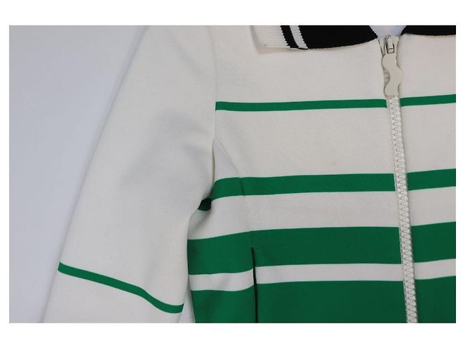 Casablanca Grüne gestreifte Cropped-Jacke - Größe XS - Ansicht 5