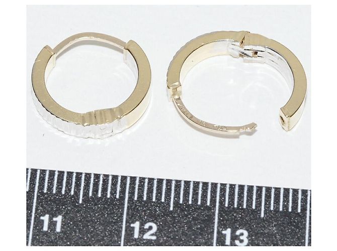 Autre Marque Au750 Ohrringe Golden - Ansicht 3