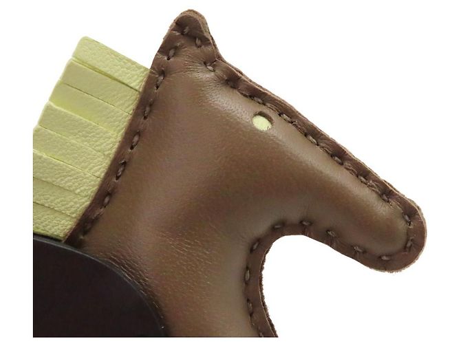 Charm in pelle Pegasus Rodeo PM di Hermès Giallo - vista 5