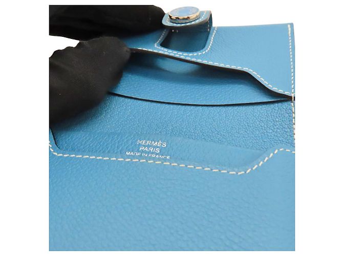 Hermès Hermes R.M.S Evercolor Card Case Blue - view 5