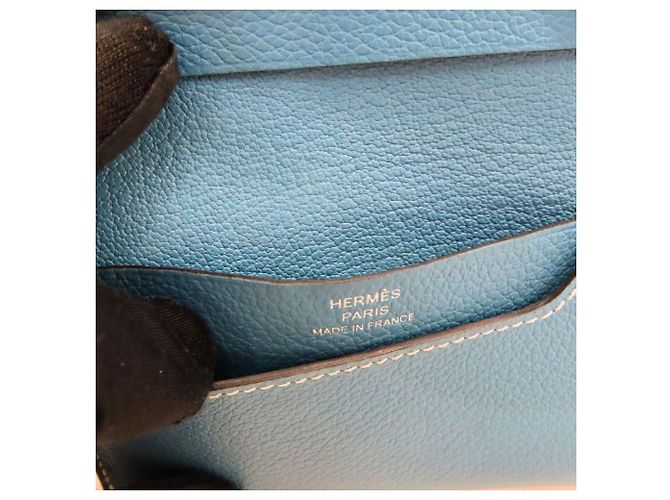 Hermès Hermes R.M.S Evercolor Card Case Blue - view 6