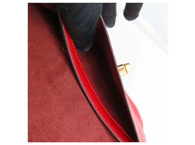Pochette in pelle martellata Coach Originals Rosso - vista 6