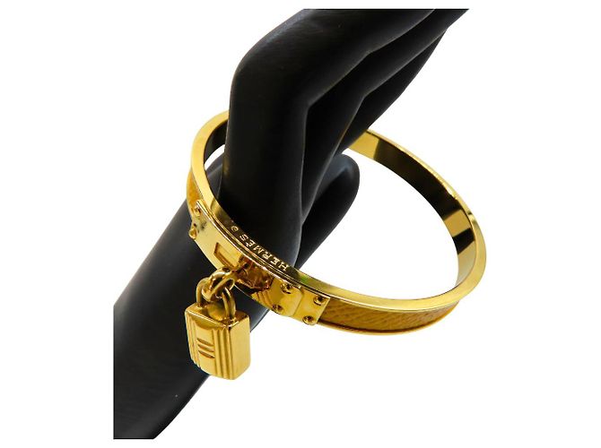 Bracciale Kelly Hermès Taglia 19 Giallo - vista 4