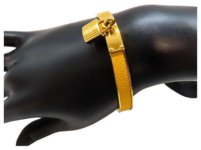 Bracciale Kelly Hermès Taglia 19 Giallo - vista 5