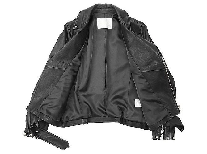 Autre Marque GRACE Class Lammnappa Leder Bikerjacke Schwarz - Ansicht 8
