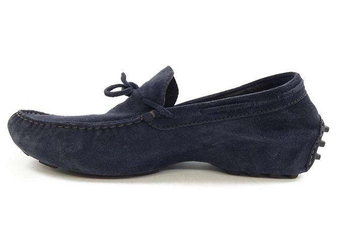 Autre Marque Lardini Leder-Sneaker Blau Marineblau - Ansicht 2