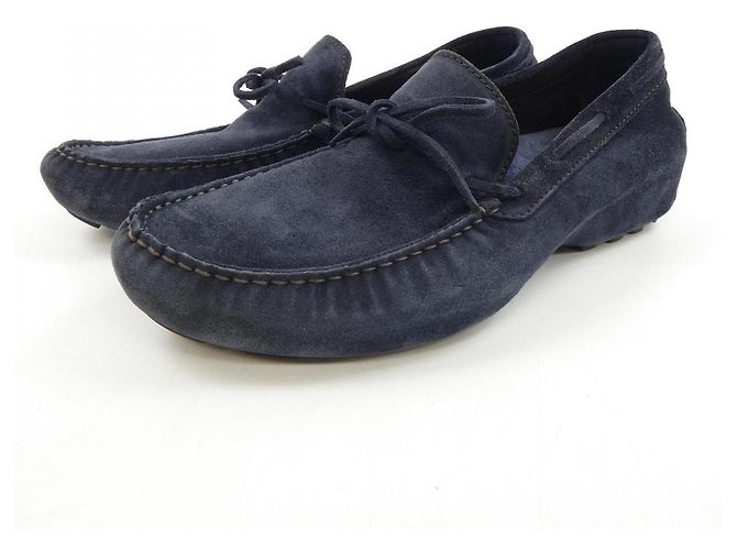 Autre Marque Lardini Leder-Sneaker Blau Marineblau - Ansicht 3