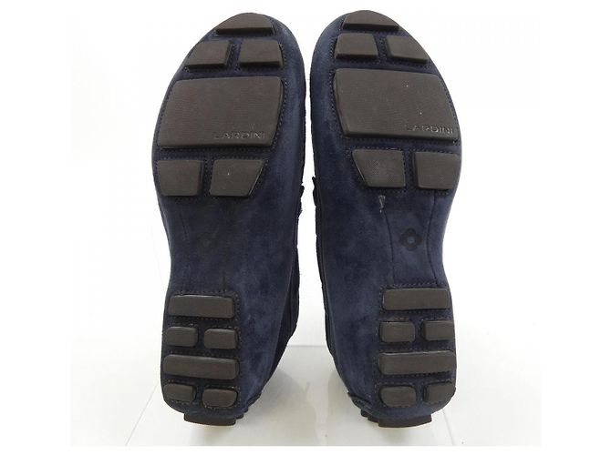 Autre Marque Lardini Leder-Sneaker Blau Marineblau - Ansicht 4