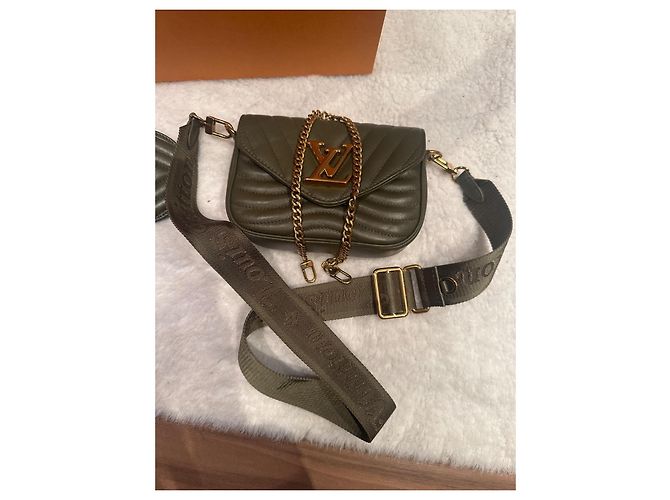 Noe Borsa a spalla Louis Vuitton Pelle Khaki Cachi - vista 5