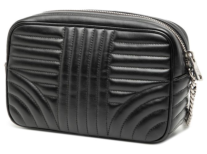 Borsa a tracolla Diagramme in pelle di vitello morbida nera di Prada Nero - vista 2