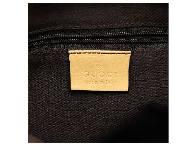 Borsa a tracolla Gucci in tela GG marrone Abbey D Ring Beige - vista 5