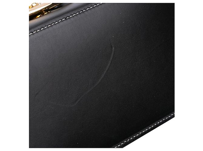 Bolsa Ohval média de couro preto Valentino - vista 6