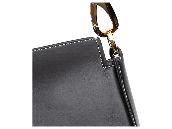 Bolsa Ohval média de couro preto Valentino - vista 9