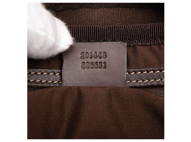Borsa a tracolla Gucci GG Supreme marrone Beige - vista 6