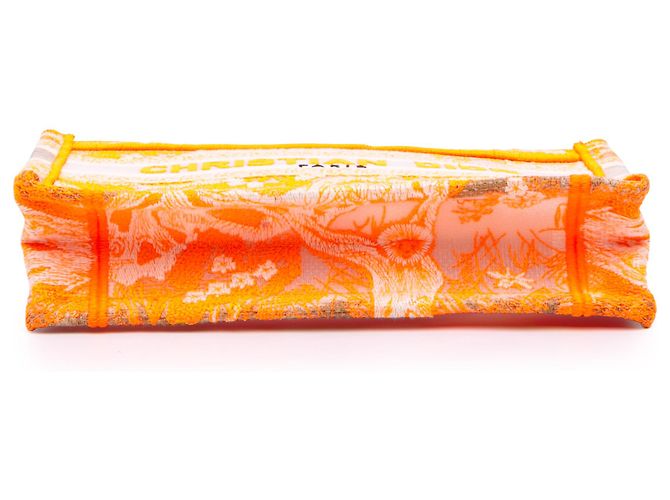 Book Tote Dior Naranja Mini Lona Bordada Dioriviera Tote de Libro - vista 3